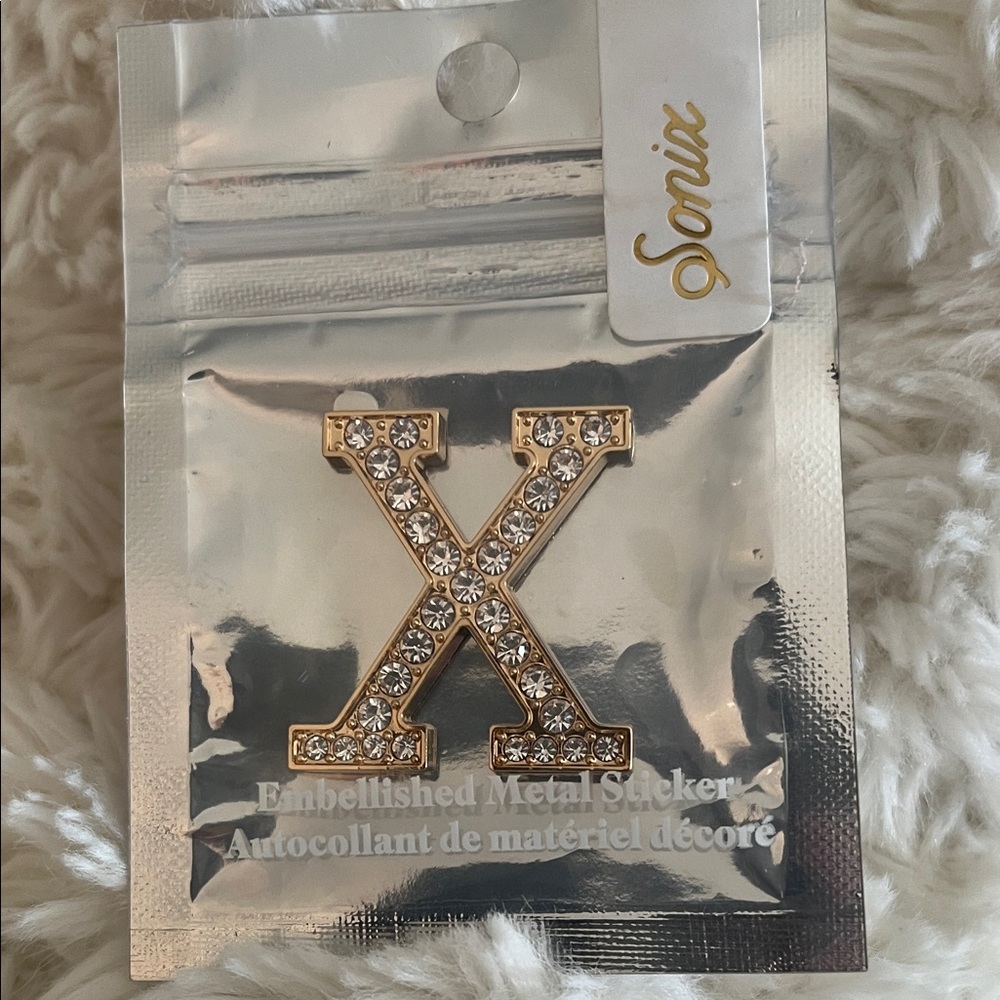 Sonix Metallic Gold and Silver 'X' Sticker
